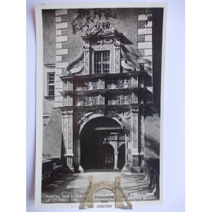 Lwówek - Płakowice, portal zamku, ok. 1940