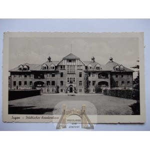 Żagań, Sagan, city hospital, 1941