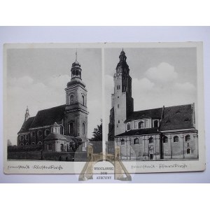 Wschowa, Fraustadt, kościoły, ok. 1940