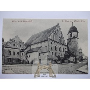 Wschowa, Fraustadt, kościół ewangelicki, ok. 1910