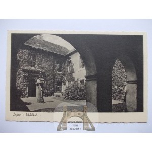 Lagow, Lagow, cour du château, vers 1930