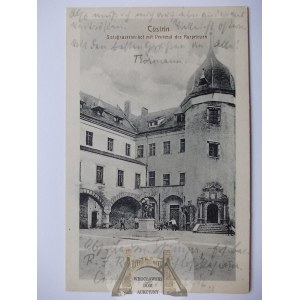 Kostrzyn nad Odrą, Custrin, zamek, dziedziniec, 1917