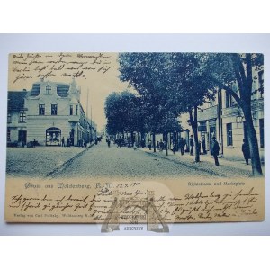 Dobiegniew, Woldenberg, ulica, Richtstrasse, 1900