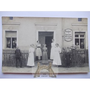 Wolsztyn, Wollstein, Ferdinand Franke upholstery shop, ca. 1910