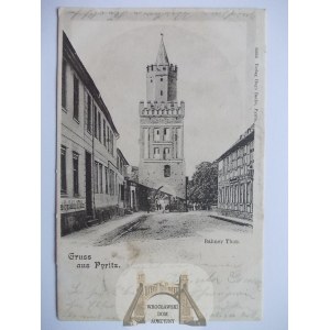 Pyrzyce, Pyritz, brama bańska, 1900