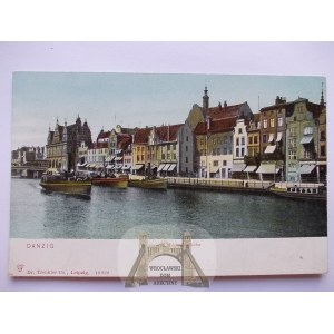 Gdańsk, Danzig, Langebrucke, wyd. dr Trenkler, ok. 1900