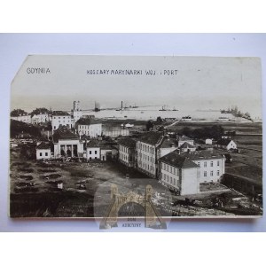 Gdynia, Oksywie, Navy barracks, city construction, ca. 1926