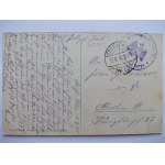 Płock, most tymczasowy na Wiśle, 1915