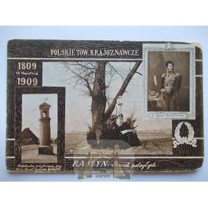 Raszyn k. Pruszków, pomnik poległych, Ks. Józef Poniatowski, PTK, ok. 1910
