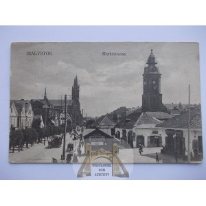 Białystok, Rynek, ulica, ok. 1915