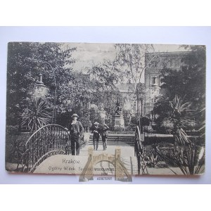 Kraków, sadzawka, mostek, 1906