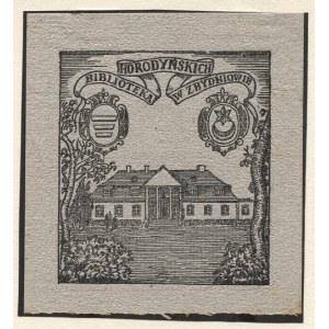 Ekslibris S. Dąbrowskiego dla Z. B. Horodyńskiego z 1942.