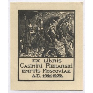 Ekslibris A. Krawczenki dla K. Piekarskiego z 1922.