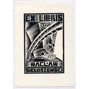 Ekslibris J. Tłomakowskiego dla W. Sieroszewskiego z 1927.