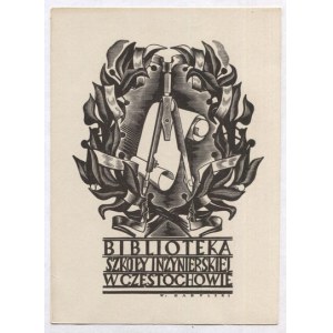Ekslibris W. Barylskiego dla Szkoły Inżynierskiej (Polit. Częstochowskiej) z l. 1949-...