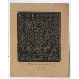 Ekslibris K. Wiszniewskiego dla J. Węgrzyna z 1932, sygn. ołówkiem.