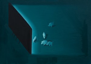 Kacper Woźny, Boars at night, 2018