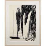 Bożenna BISKUPSKA (ur. 1952), Jednonogi z płytowcem, 1986