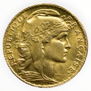 Frankreich, 3. Republik 1870 - 1941, 20 Francs 1906