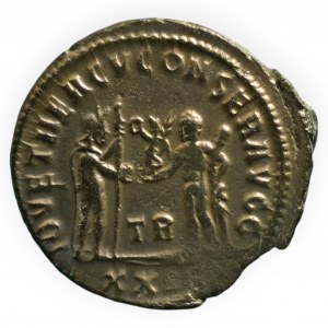 Diocletian 284-305, Billon.antoninián minc.Tripolis