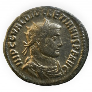 Diocletian 284-305, AE radiatus minc.Antiochie