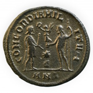 Diocletian 284-305, AE radiatus minc.Antiochie