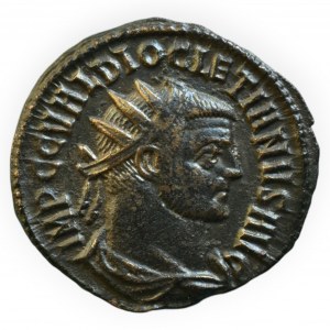 Diocletian 284-305, Billon.antoninián minc. Siscia