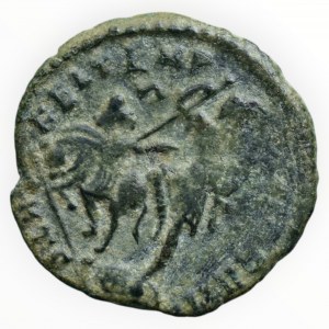 Constantius II. 337-365, AE 3, FEL.TEMP.REPARATIO. Virtus zabíjí padajícího jezdce