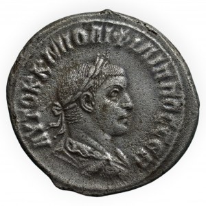Phillip II. 247-249, AR tetradrachm, Antioch mint, 26mm, Mc Alee 1008
