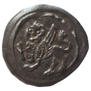 Vladislav I. Jindřich, markrabě moravský 1197-1222, denár Cach 887
