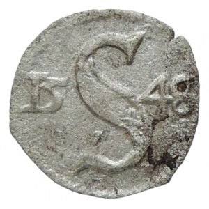 Ferdinand I. 1526-1564, haléř dvoustranný 1548 Vratislav-Westermaier