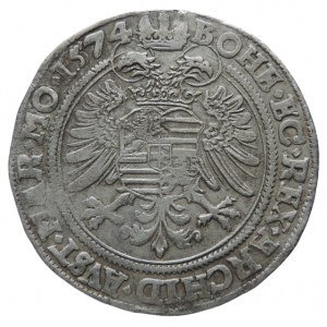 Maxmilián II. 1564-1576, tolar 1574 Kutná Hora-Šatný+Vodolínský