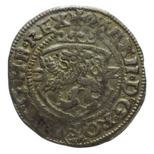 Maxmilián II. 1564-1576, 2 krejcar 1572 České Budějovice-Gebhart