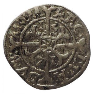 Maxmilián II. 1564-1576, 1 krejcar 1571 Praha-Harder