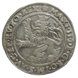Maxmilián II. 1564-1576, bílý groš 1574 Jáchymov-Geitzkofler