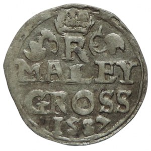 Rudolf II. 1576-1612, malý groš 1587 Praha-Ercker