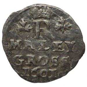 Rudolf II. 1576-1612, malý groš 1601 Praha-Lasanz