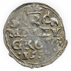 Rudolf II. 1576-1612, malý groš 1599 Kutná Hora-Dominig