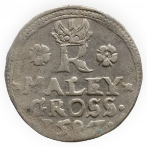Rudolf II. 1576-1612, malý groš 1587 Jáchymov-Hofmann