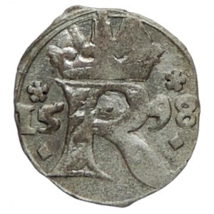 Rudolf II. 1576-1612, malý peníz 1598 Kutná Hora-Dominig