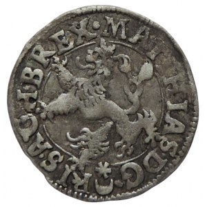 Matyáš II. 1612-1619, bílý groš 1618 Praha-Hübmer