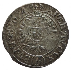 Ferdinand II. 1619-1637, 3 krejcar 1624 Praha-Suttner