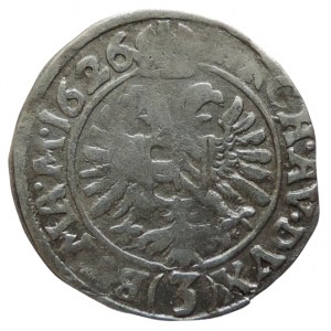 Ferdinand II. 1619-1637, 3 krejcar 1626 Praha-Hübmer