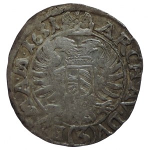 Ferdinand II. 1619-1637, 3 krejcar 1631 Praha-du Bois