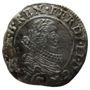 Ferdinand II. 1619-1637, 3 krejcar 1637 Praha-Wolker