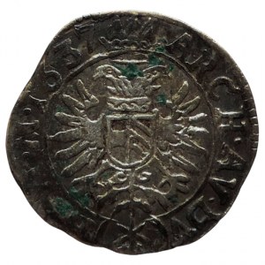 Ferdinand II. 1619-1637, 3 krejcar 1637 Praha-Wolker