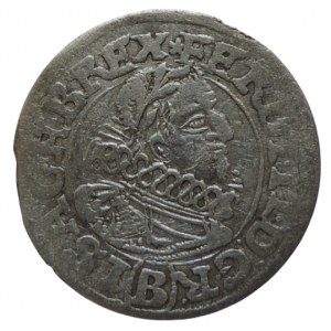 Ferdinand II. 1619-1637, 3 krejcar 1624 B/CW Brno-Wohnsiedler