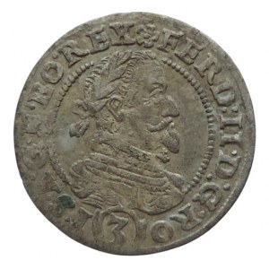 Ferdinand II. 1619-1637, 3 krejcar 1630 Vratislav-Hemma