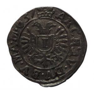 Ferdinand II. 1619-1637, 1 krejcar 1637 Praha-Wolker