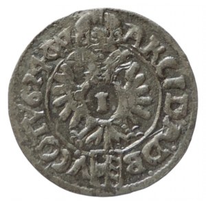 Ferdinand II. 1619-1637, 1 krejcar 1624 B/CW Brno-Wohnsiedler, MKČ 889 sbírkový